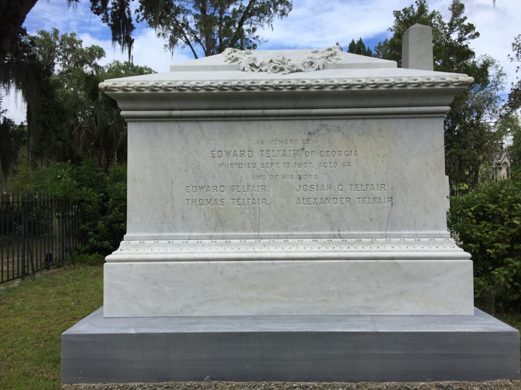 Edward Telfair's burial site